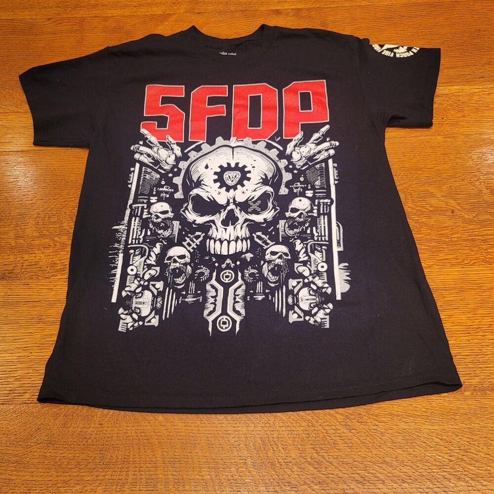 Five Finger Death Punch Gearhead Medium Shirt North American 2024 Tour Men 5FDP